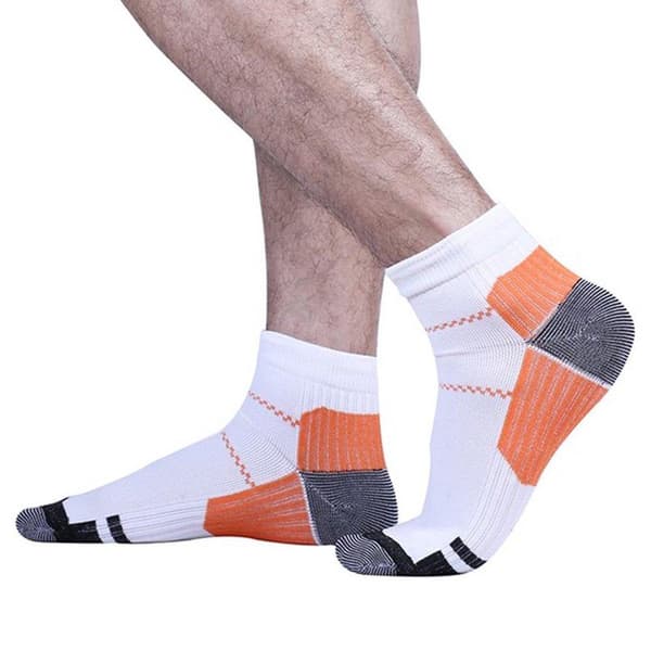 Unisex Ankelstrumpor med Kompression - S / M - Orange