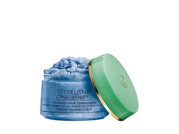 COLLISTAR TONING TALASSO SCRUB REGENERATING EXFOLIATING SALTS WITH ESSENTIAL OILS AND JUNIPER EXTRACT 700G