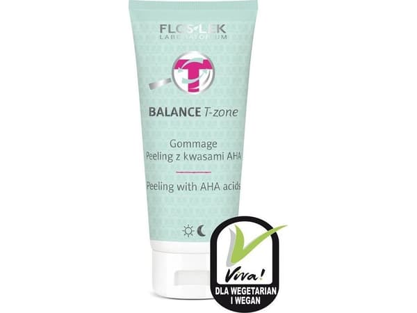 Floslek Gommage Skin Peeling Exfoliating with AHA Acids | 125 g | Mixed Complexion Care with Imperfections | Perfect for All Ages | Manufactured in E