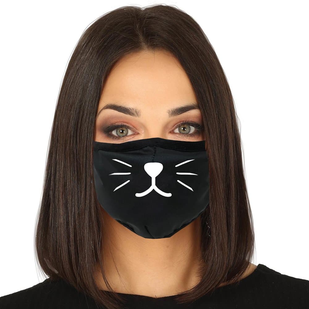 Munnbind med 3 Lag - Katt