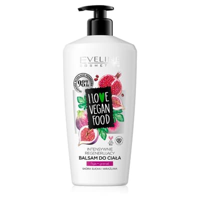 EVELINE_I Love Vegan Food Balm intensywnie regenerujący balsam do ciała Figa & Granat 350ml