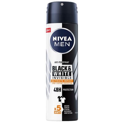 NIVEA_Men Black & White Invisible Ultimate Impact antyperspirant spray 150ml