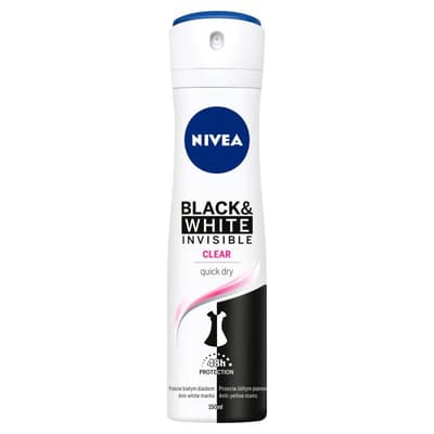 NIVEA_Invisible Black&White antyperspirant spray 48H Clear 150ml