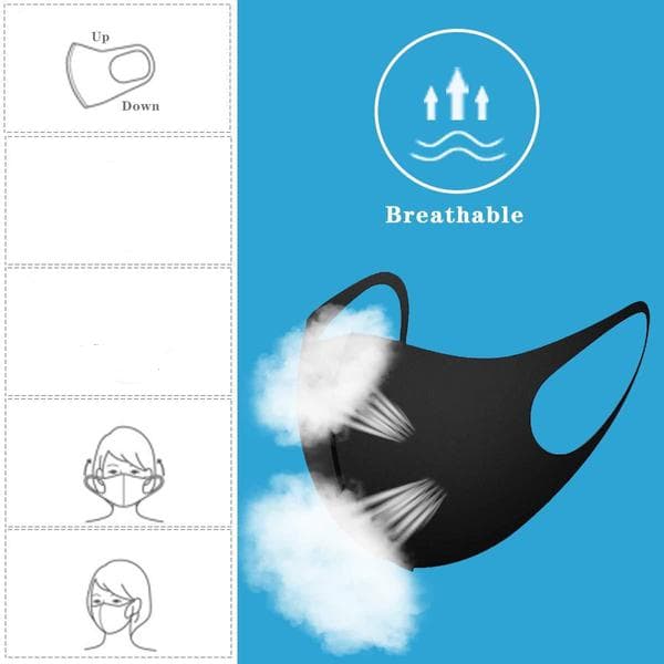 Munskydd Ansiktsmask Mask 3-pack GRÅ