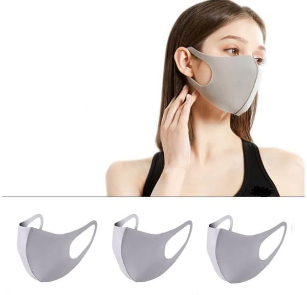 Munskydd Ansiktsmask Mask 3-pack GRÅ
