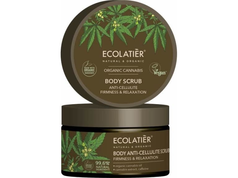 Ecolatier CANNABIS Anti-cellulite peeling FIRMNESS AND RELAXATION, 300g ECOLATIER