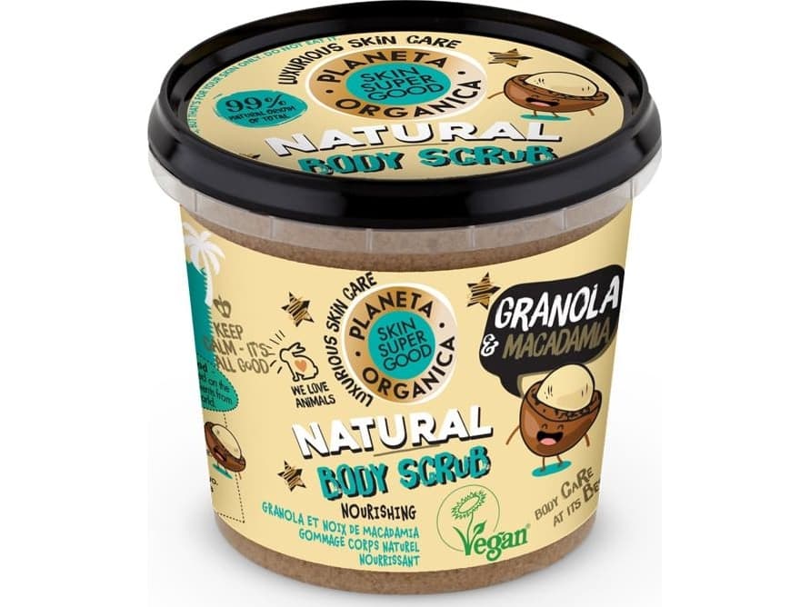 Skin Super Good Natural Body Scrub, Granola & Macadamia Nut, 360 Ml