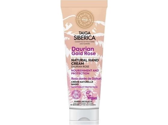 NATURA SIBERICA TAIGA CREMA DE MANOS DAURIAN GOLD ROSE NATURAL 1UN