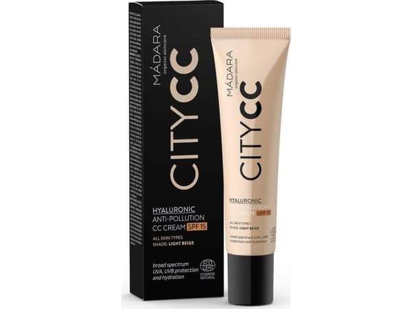 Madara Creme CC mot föroreningar SPF 15 med hyaluronsyra 40 ml