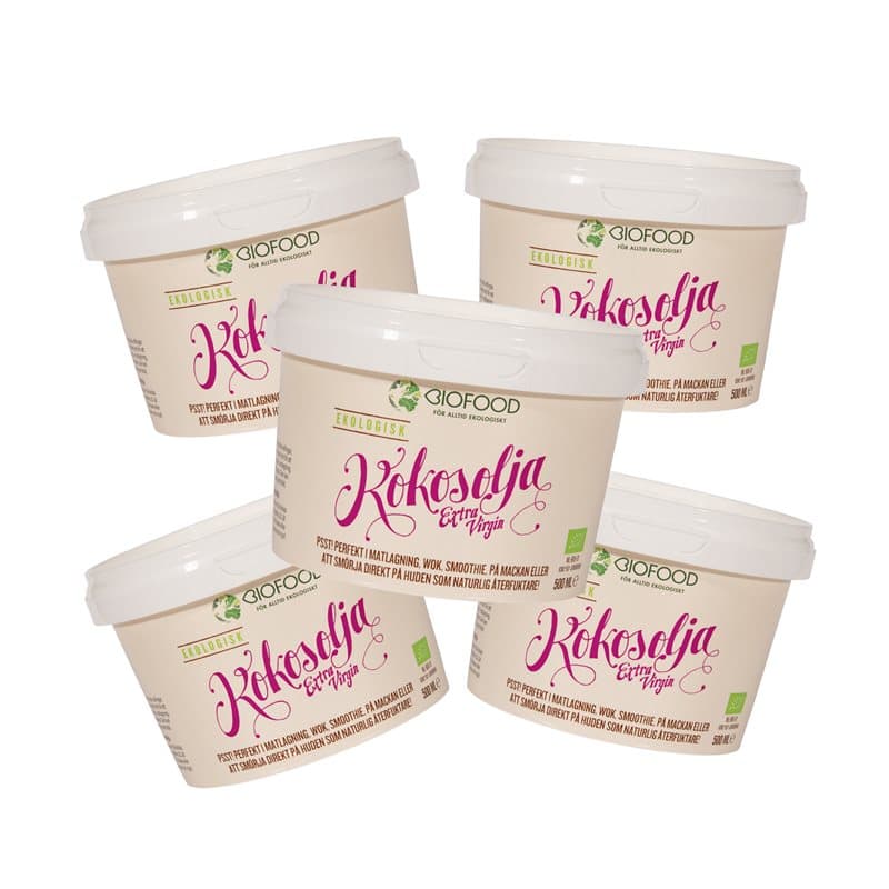 Kokosolja Extra Virgin 5x500ml