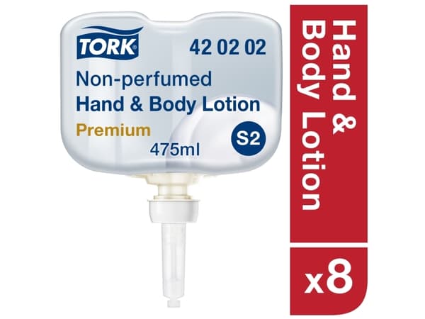 Lotion Tork Hånd og Krop S2 uparf. 8 stk/pak 475ml