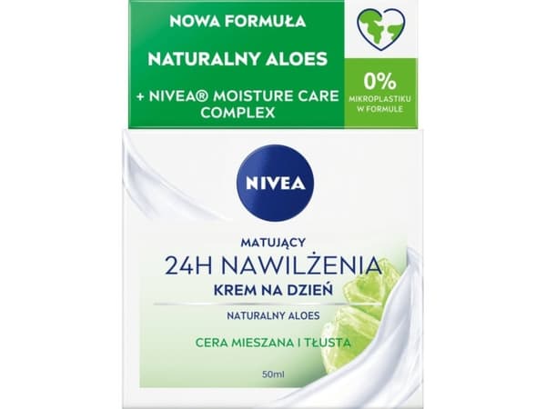 NIVEA_24H Moisturizing mattifying day cream for combination and oily skin Natural Aloe Vera 50ml
