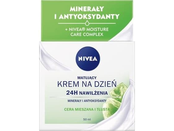NIVEA_24H Moisturizing mattifying day cream for combination and oily skin Natural Aloe Vera 50ml