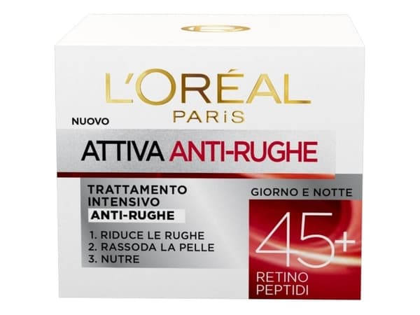 L'Oreal Paris Attiva Anti-Rughe Anti-wrinkle Face Creme 45+ Dag &amp; Natt 50ml