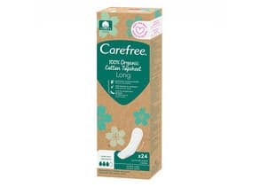 Carefree Plus 100% Organic sanitary pads - long 1op.-24pcs