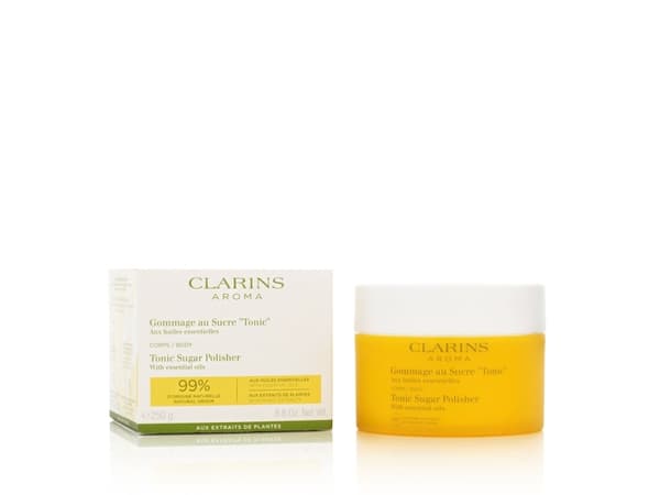 Clarins Tonic Sugar Polisher Vartalokuorinta eteerisillä öljyillä 250g