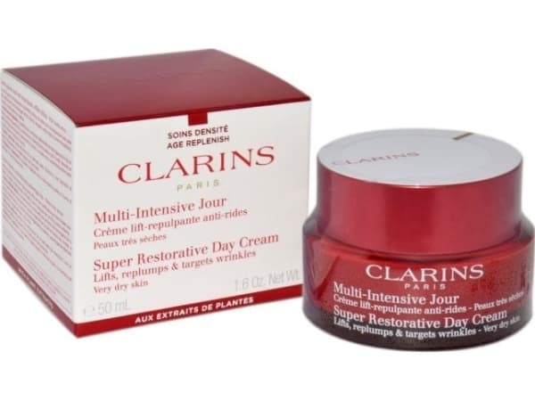 Clarins Super Restorative, Kvinder, Meget tør hud, Ansigt, Anti-rynke, Lysende, Løfte, Fugte, Plejende, Plumping, Pot, AQUA/WATER/EAU. KAPRYL/KAPPRIG