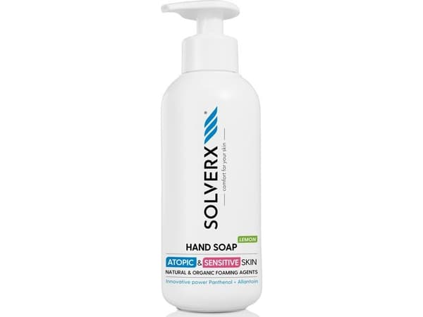 SOLVERX Atopic & Sensitive Skin Sitron flytende håndsåpe for sensitiv hud 250ml