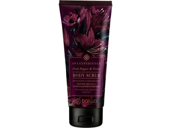 Barwa Spa Experience återfuktande och regenererande kroppsskrubb Pink Pepper &amp; Violet 180ml