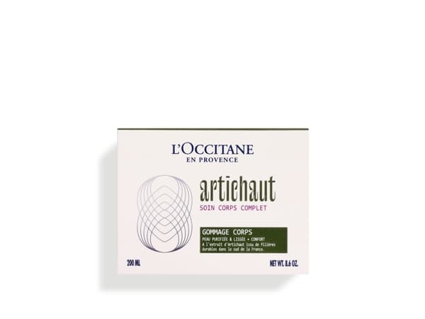 L''Occitane Artichoke, Body scrub, Women, Universal skin, Exfoliating, Firming, Renewing, Scrub, Smoothing, Pot, 200 ml