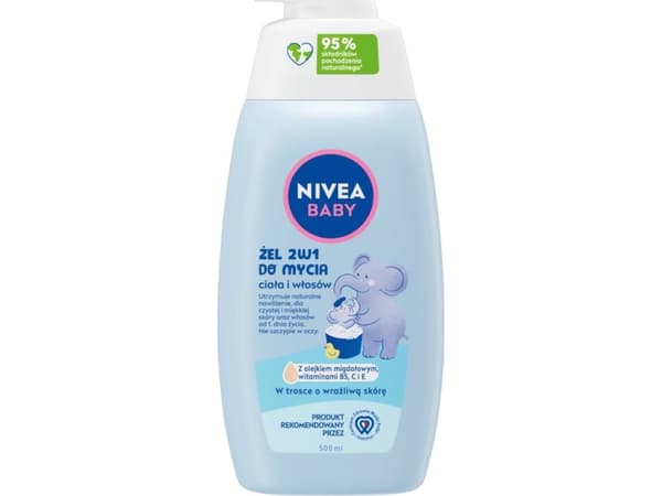 NIVEA_Baby 2-in-1 vartalon ja hiusten pesugeeli 500ml