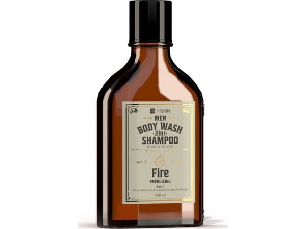HISKIN_Men Whisky vartalopesu ja hiusten ja parran shampoo 3in1 Fire 330ml