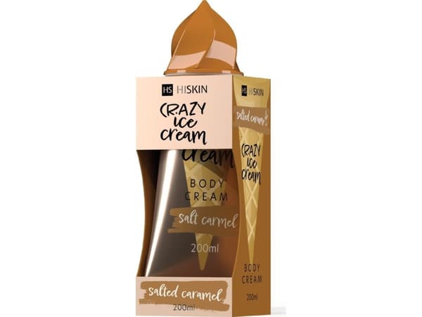 HISKIN Crazy Ice Cream Body Cream - Salted Caramel 200 ml