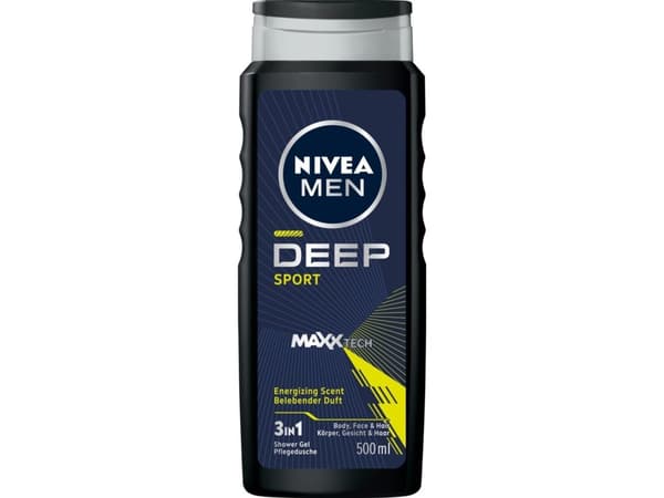 NIVEA_Men Deep Sport suihkugeeli 500ml