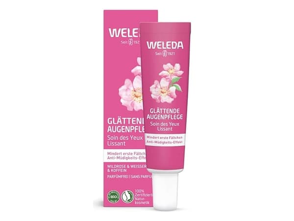 Weleda 6935CH, øyekrem, kvinner, anti-mørk sirkel, anti-tretthet, anti-rynke, nypeolje, tube, 12ml