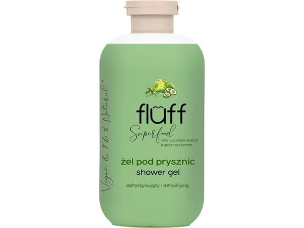 Fluff Fluff - Dusjgelé. Agurk og grønn te - 500 ml
