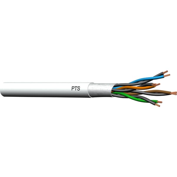 PTS 1x12x0,6 HVIT 7,0MM Bøtte 130m