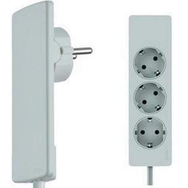 EVOline Plug - 16A skjøteledning 3 uttak. Hvit