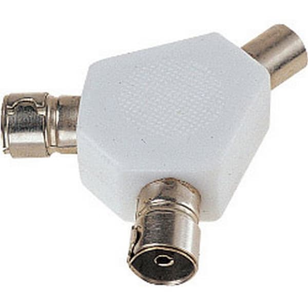 Dencon 2 Way Coax Splitter White One Size