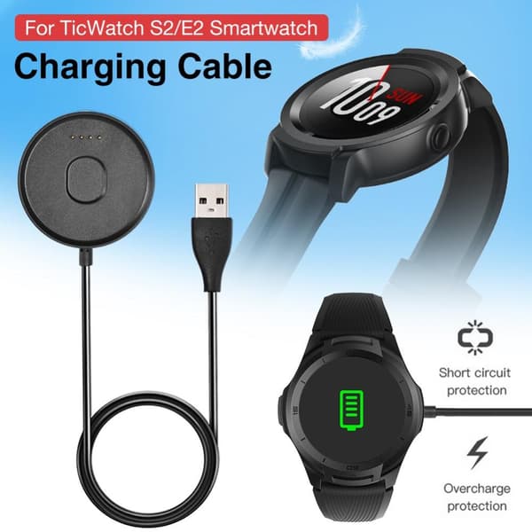 Ticwatch S2 E2 USB Laddningskabel / docka 1m