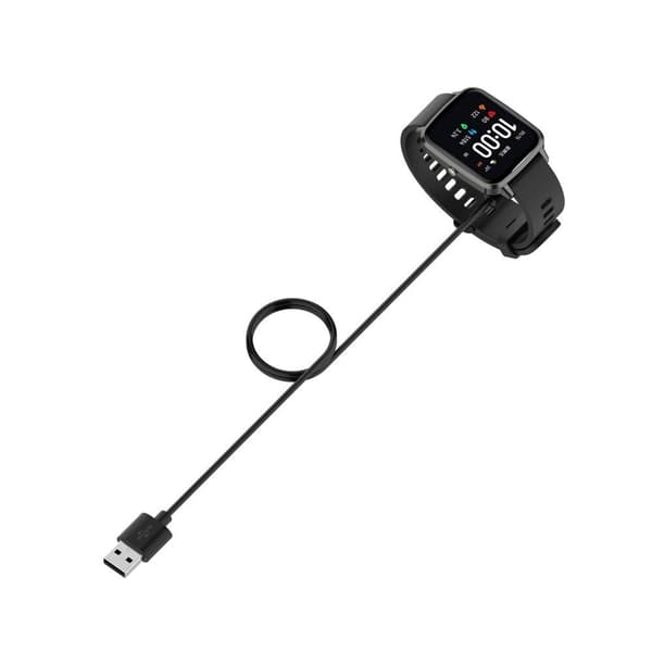 Realme Watch 3 Smart Watch-oplader USB magnetisk opladningspude med 1m kabel - sort