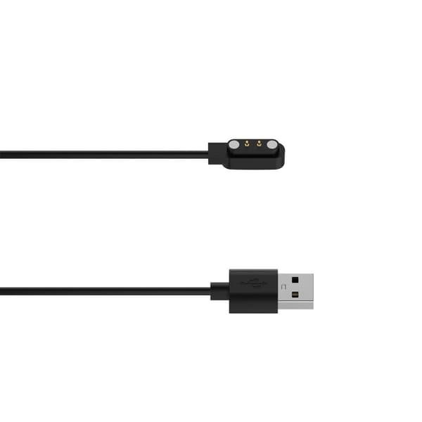 Realme Watch 3 Smart Watch-oplader USB magnetisk opladningspude med 1m kabel - sort