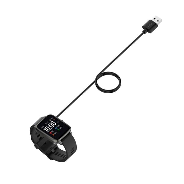 Realme Watch 3 Smart Watch-oplader USB magnetisk opladningspude med 1m kabel - sort