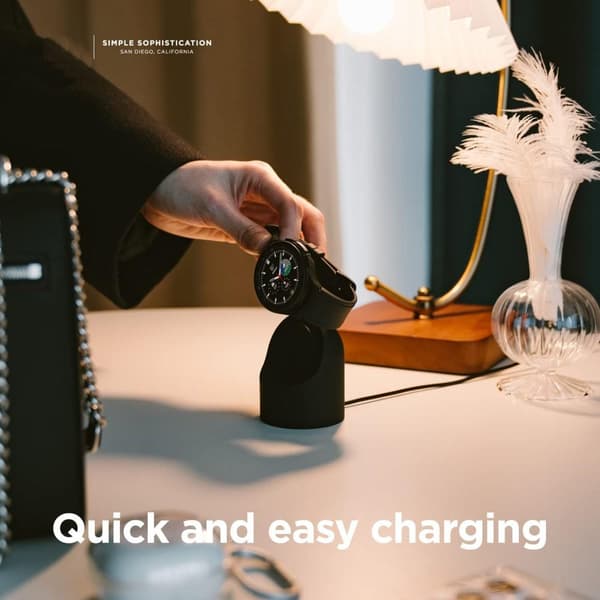 Smartklocka Kompatibel Samsung Round Smart Watch Laddningsställ