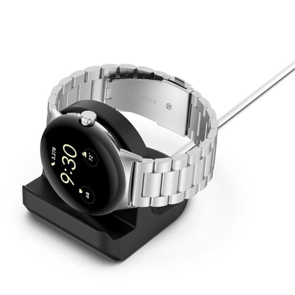 Google Pixel Watch -laturitelineelle Pöytätietokoneen älykellon silikonilataustelineen pohja