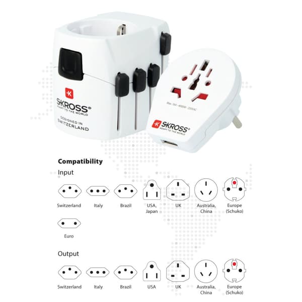 SKROSS World Adapter PRO World USB
