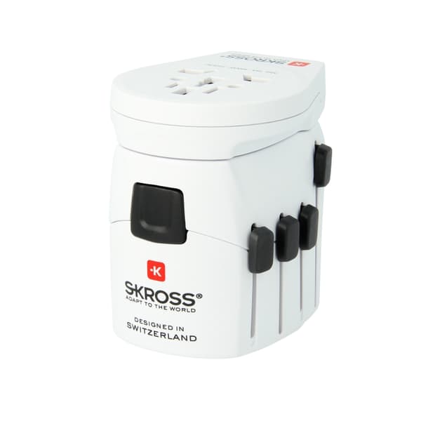 SKROSS World Adapter PRO World USB Hvid