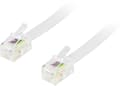 Miniatyrbild 1 av 11: Deltaco Modular cable 4P4C(RJ9/RJ10/RJ22) 3m, white