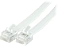 Miniatyrbild 1 av 11: Deltaco Modular cable RJ12/6C, 3m, white