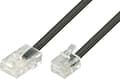 Miniatyrbild 1 av 11: Deltaco Modular cable, 8P4C to 6P4C(RJ11), 3 m, black