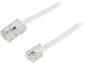 Pikkukuva 4 / 11: Modulaarikaapeli, 8P4C(RJ45) > 6P4C(RJ11),5m, valkoinen