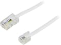Pikkukuva 1 / 11: Modulaarikaapeli, 8P4C(RJ45) > 6P4C(RJ11),5m, valkoinen