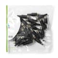 Miniatyrbillede 5 af 6: Nedis DIN-stik | Lige | Han | Nikkelplateret | Slå til | Kabeldiameter: 6.0 mm | PVC | Sort | 25 stk. | Plastikpose