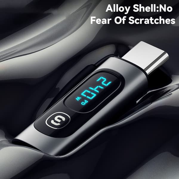 USB-C han til USB-C hun 240W Power Meter Tester Digital