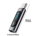 Miniatyrbillede 5 af 9: USB-C han til USB-C hun 240W Power Meter Tester Digital