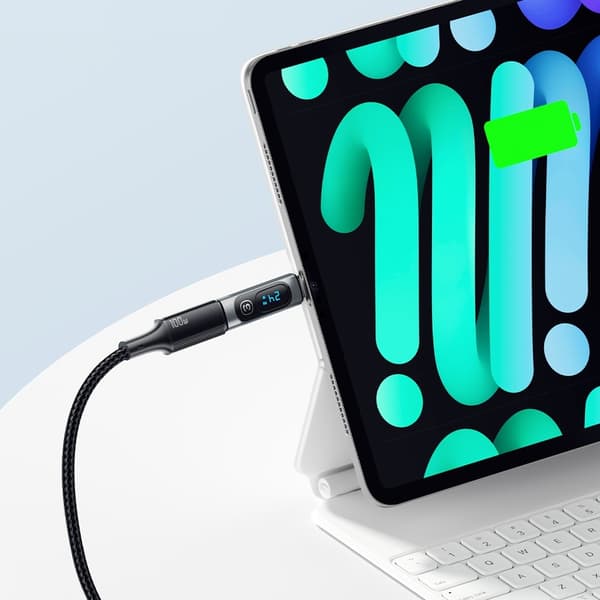 USB-C han til USB-C hun 240W Power Meter Tester Digital